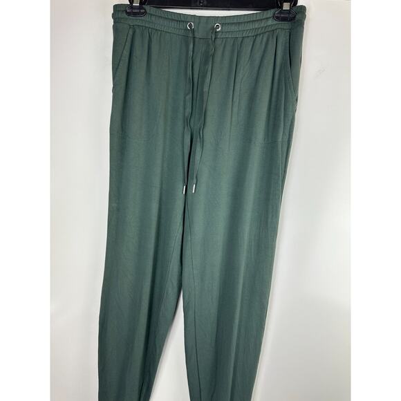 Soma Set WKND Soft Brushed Terry Hooded Cardigan & Jogger 2 Piece Green Medium - Picture 9 of 16
